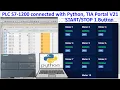 PLC S7-1200 connected with Python code 1 button control relays