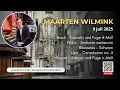 Download Lagu Maarten Wilmink - Lunch Recital Westerkerk Amsterdam - 9 July 2025