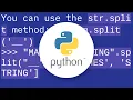 Split a string by a delimiter in python