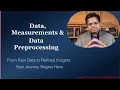 Data Measurement Data Preprocessing in Data Mining Machine Learning