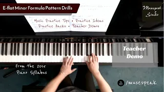 E-flat Harmonic Minor Formula Pattern Practice Drills - Teacher Demo