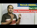 C PROGRAMMING Part-10 Two Dimensional Arrays