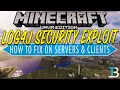 How to Fix the Minecraft Java Security Exploit Minecraft Log4j Security Bug Fix
