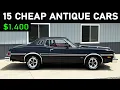 Unearthing Legendary Prices 15 Classic Cars For Sale Under 1 400- 16 000
