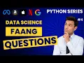 APPLE Data Science Interview Question Solved and Explained - Python Series Big Tech Job Prep