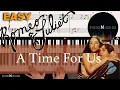Download Lagu [Real Piano Tutorial] A TIME FOR US_Romeo \u0026 Juliet with music Follow-Up Tutorial
