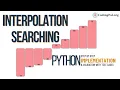 Interpolation Searching Python Implementation Searching Algorithms DSA CodingPal org