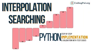 Interpolation Searching Python Implementation Searching Algorithms DSA CodingPal org
