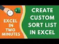 How to Create Custom Sort List in Excel Easy Step-by-Step