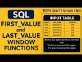 FIRST - VALUE vs LAST