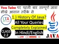 History Of Java In Hindi History Of Java Programming Language History Of Java Java History