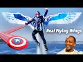 Expanding Falcon Wings and Self Healing Shield - Ft Captain America