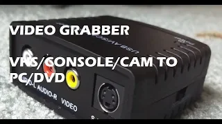 Unbox review and Test of DIGITNOW Grabber CAPTURE TO PC Cheap