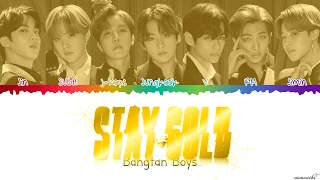 BTS 防弾少年団 Stay Gold Lyrics Color Coded Kan Han Rom Eng 