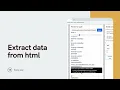 Extract data from html