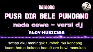 pusa dia bele pundang karaoke lirik nada cewe versi dj aldy music358 lagu dayak hits