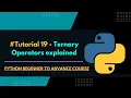 Ternary Operators in Python If-else one liner Python Tutorial - 19 CodeWithAdi