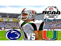 NCAA Football 2002 🏈 HD PS2 GAMEPLAY!!! | PENN ST vs. #2 MIAMI | Season Mode Ep.1