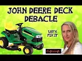 How to change the belt pulleys and spindle on your 42 John Deere 100 series riding tractor