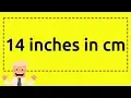 14 inches in cm