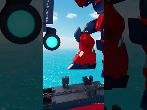 Robotic transformation of a container ship at sea