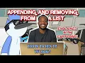 HOW TO APPEND AND REMOVE FROM LISTS IN PYTHON - EXPLAINED WITH CARTOONS