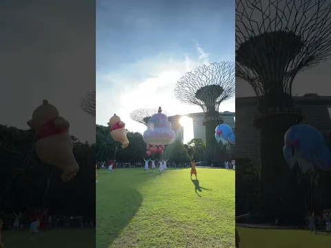 Winnie the Pooh at Sky Tree Singapore😍⭐️ #singapore #fyp