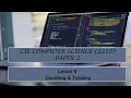 CIE O-Level Computer Science 2210 Paper 2 - Lesson 11 Counting and Totaling