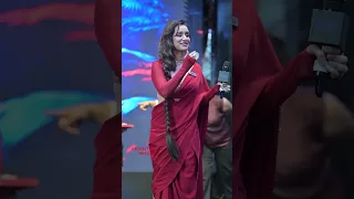 uncut shraddha kapoor slaying in saree during thamma promotional event promedia