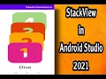 How to Create StackView in Android Studio 2021 Arabic