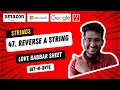 47 Reverse a String Recursive approach Love Babbar 450 DSA Leetcode Very Easy Problem