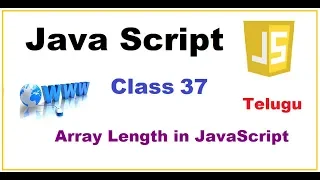 Array Length Property JavaScript Telugu How can find Array Lengthin JavaScript VLR class37