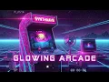 Glowing Arcade Machine Synthwave Retrowave Deep 80s Neon Nostalgia for Work Gaming