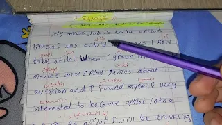 تعبير عن مهنة الطيار مهنة المستقبل باللغة الإنجليزية 
