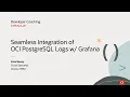Seamless Integration of OCI PostgreSQL Logs with Grafana