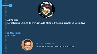 Refactoring Games 15 things to do after extracting a method with Java - Victor Rentea