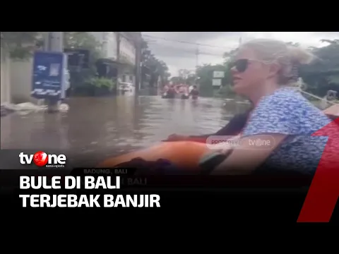 Bali Terendam Banjir, Wisatawan Mancanegara Dievakuasi Pakai Perahu Karet