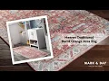 Meeren Traditional Burnt Orange Area Rug