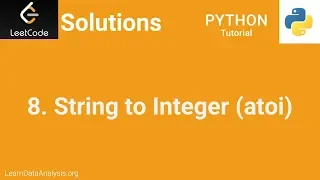 LeetCode Solutions Python String to Integer atoi