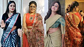 mallu tamil actress iniya hot navel collections slip dance serial actress hot
