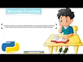 Python Functions Recursive Functions Binary search