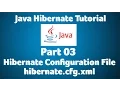 Hibernate Tutorial Part 3 - Hibernate Configuration File hibernate cfg xml