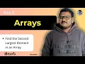 Find the Second Largest Element in an Array in Telugu Brute Force Optimal srkcodes