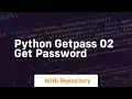 Python getpass 02 get password