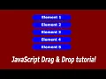Drag and drop tutorial JavaScript