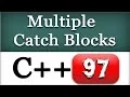 Multiple Catch Blocks Catching All Exceptions in C