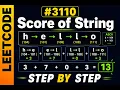 LeetCode 3110 Score of a String Explained Step by Step C