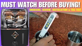kinsco aqua water purifier unboxing review installation u0026 tds test