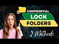 How to Password Lock Folders or Files in Windows 11 10 8 7