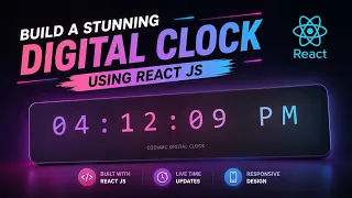 React Digital Clock Tutorial Beginner Friendly